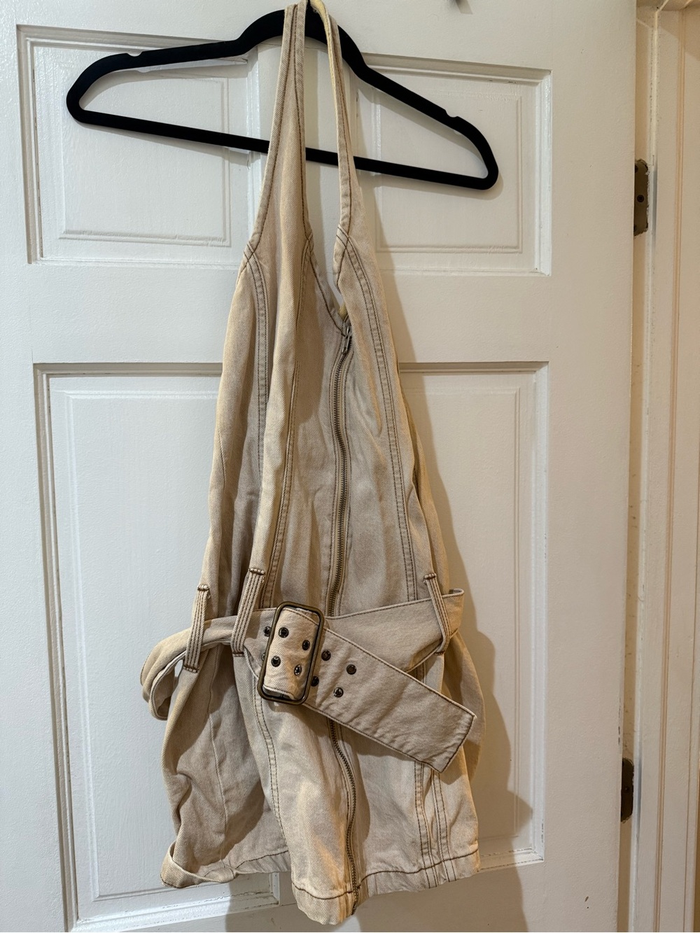 Denim Dress with Belt - Picture 4 of 6